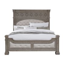 Pulaski Furniture P167-BR-K3 Kingsbury - King Panel Bed - French Gray