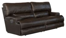 Jackson Furniture Industries 64581-1283/09-3083/09 Wembley - Italian Leather Match Power Lay Flat Reclining Sofa With Power Adjustable Headrest - Chocolate