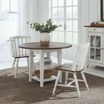 Liberty Furniture 741-CD-3DLS Al Fresco - 3 Piece Drop Leaf Set - Graphite & Whitestone