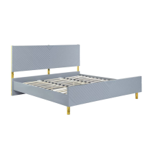 ACME BD01040Q Gaines - Queen Bed - Gray High Gloss Finish