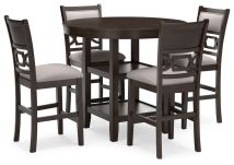 Ashley Furniture D422-223 Langwest - Dining Room Counter Table Set (Set of 5) - Brown