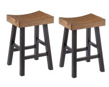 Signature Design by Ashley® D548-024 Glosco - Dark Brown - Stool (Set of 2)