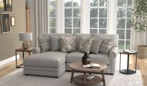Jackson 3345/75/42-26 Jackson 3345/75/42-26 Livingston - 2 Piece Sofa Chaise With Comfort Coil Seating And 6 Accent Pillows Included (LSF Chaise) - Linen