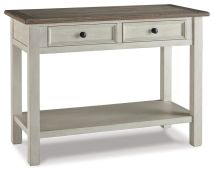 Ashley Furniture T637-4 Bolanburg - Sofa Table - White / Brown / Beige