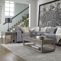Liberty Furniture 798-OT-3PCS Bartlett Field - 3 Piece Table Set (1 Cocktail 2 End Tables) - Dusty Taupe