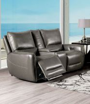 Furniture of America CM9921GY-LV-PM Phineas - Power Loveseat - Gray