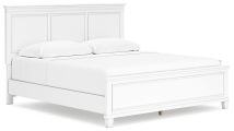 Signature Design by Ashley® B680B4 Fortman - White - King Panel Bed