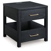 Signature Design by Ashley® T786-3 Winbardi - Black - Rectangular End Table