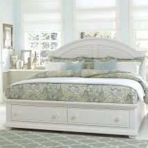 Liberty Furniture 607-BR-KSB Summer House - King Storage Bed - White