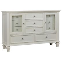 CoasterEssence 201303 Sandy Beach - 11-Drawer Dresser - Cream White