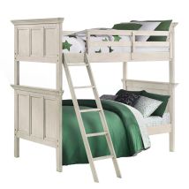 Intercon SM-BR-4560TT-RWH-C San Mateo Youth - Twin Over Twin Bunk Bed - Rustic White