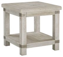 Ashley Furniture T757-3 Carynhurst - Rectangular End Table - White Wash Gray