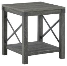 Ashley Furniture T175-2 Freedan - Square End Table - Grayish Brown