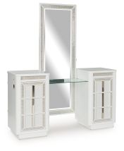 Ashley Furniture B822B7 Chalanna - Vanity With Mirror - White