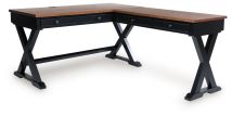 Ashley Furniture H664H2 Wildenauer - Home Office Desk And Return - Brown / Black