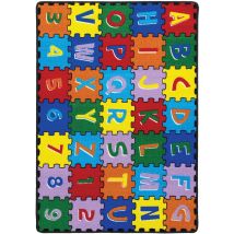 Furniture of America RG5209 Abbey - Area Rug - Puzzle Alphabet