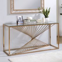 Furniture of America CM-AC387 Sherbrooke - Sofa Table - Gold