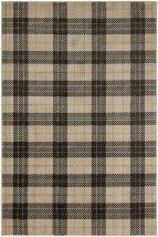 Furniture of America RG8184M Kendrick - 5' x 7' Plaid Area Rug - Charcoal / Light Brown