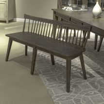 Liberty Furniture 826-C4000B Midland Falls - Spindle Back Bench - Rustic Brown