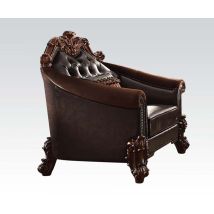 ACME 53132 Vendome II - Chair - Two Tone Dark Brown PU & Cherry