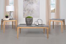 Coaster Fine Furniture 707858-S3 Polaris - 3 Piece Smarttop Coffee And End Table Set - Gray