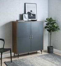 ACME AC01070 Gencho - Cabinet - Gray & Walnut Finish