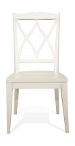Riverside Furniture 59347 Myra - Back Side Chair (Set of 2) - Paperwhite