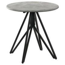 CoasterEveryday 736177 Hadi - Round Smart Top Side End Table - Cement
