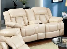 Furniture of America CM6827LV Barbado - Loveseat With 2 Recliners - Ivory