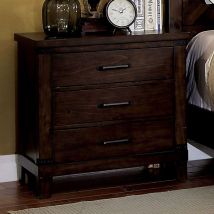 Furniture of America CM7734N Bianca - Nightstand - Dark Walnut