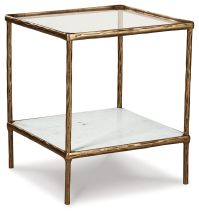 Ashley Furniture A4000442 Ashley Furniture A4000442 Ryandale - Accent Table - Antique Brass Finish