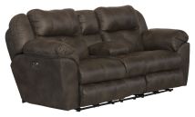 Jackson Furniture Industries 761899-1300/89 Jackson Furniture Industries 761899-1300/89 Ferrington - Power Lay Flat Reclining Console Loveseat With Power Adjustable Headrest & Lumbar - Dusk