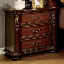 Furniture of America CM7587N Arthur - Nightstand - Brown Cherry