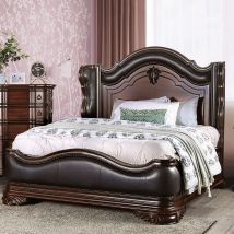 Furniture of America CM7859CK-BED Arcturus - California King Bed - Brown Cherry