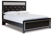 Signature Design by Ashley® B1420B17 Kaydell - Black - Queen Upholstered Panel Platform Bed