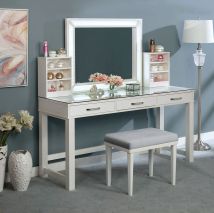 Furniture of America FOA-DK5685WH-PK Stephanie - Vanity Set - Luminous White