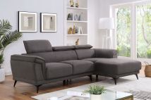 Furniture of America CM6254GY-SECT Napanee - Sectional - Dark Gray