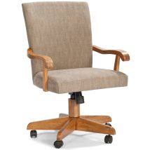 Intercon SG-CH-3501-CNT-RTA Classic Oak - Saratoga Game Chair - Chestnut