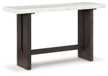 Ashley Furniture T779-4 Burkhaus - Sofa Table - White / Dark Brown