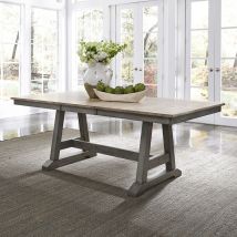 Liberty Furniture 62-CD-TRS Lindsey Farm - Trestle Table - Dark Gray