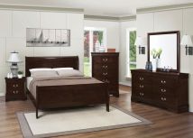 CoasterEveryday 202411KE-S5 Louis Philippe - 5 Piece Eastern King Bedroom Set - Cappuccino