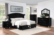 Furniture of America CM7130BK-EK-BED Zohar - Eastern King Bed - Black