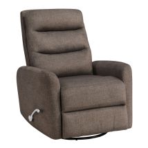 New Classic U2518-14-FBR New Classic U2518-14-FBR Takami - Swivel Recliner - Chocolate Poly