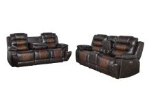 New Classic 22-7005-2PM New Classic 22-7005-2PM Nikko - P1 2 Piece Sofa & Loveseat Power Footrest - Brown