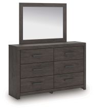 Ashley Furniture B3789B1 Prendonea - Dresser and Mirror - Charcoal