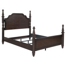 Coaster Fine Furniture 223631Q Andover - Four Poster Queen Bed - Dark Oak