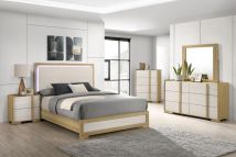 Coaster Fine Furniture 215651KE-S5 Hyland - 5 Piece Eastern King Bedroom Set - Natural