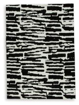 Ashley Furniture R406762 Bramshaw - 5' x 7' Rug - Black / Ivory