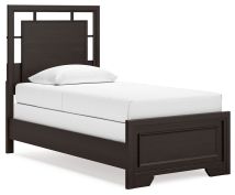 Signature Design by Ashley® B441B2 Covetown - Dark Brown - Twin Panel Bed