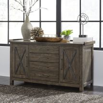 Liberty Furniture 473-HO120 Sonoma Road - Small Credenza - Light Brown
